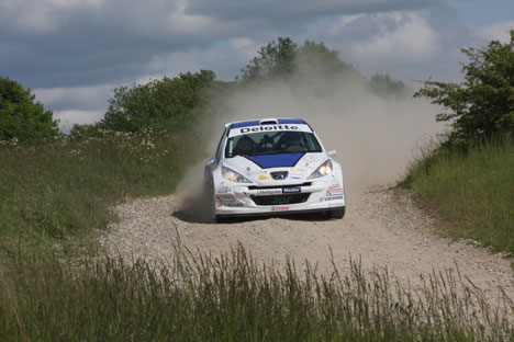 Christian Jensen og Søren Tøndborg kørte sig lørdag til deres første sejr i et DM-rally nogensinde, da de vandt Danboring Rally.